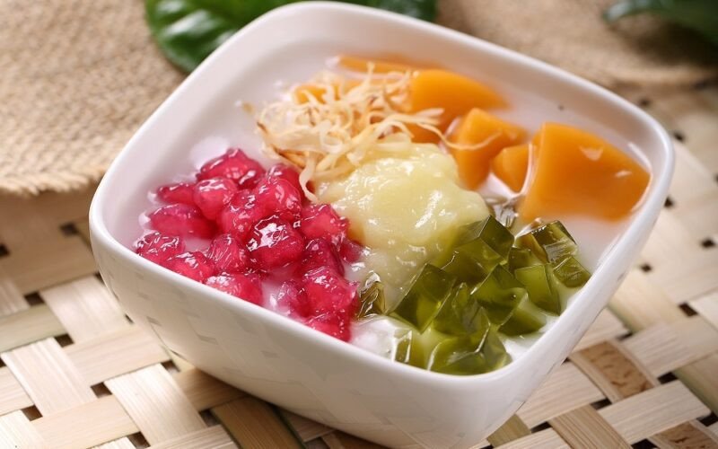 Chè sương sa hạt lựu giải nhiệt, thanh mát