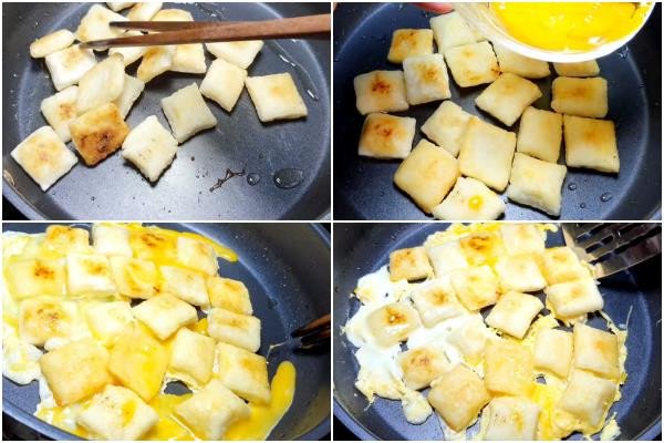 Chiên bột chiên lần 2 với trứng