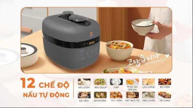 Cơ chế khóa nắp an toàn của nồi áp suất điện tử