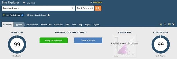 Công cụ kiểm tra Trust Flow của website