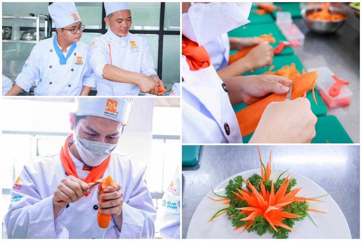 Dao tỉa chuyên dụng cho trang trí món ăn