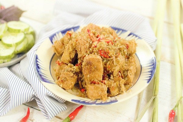 Đậu hũ chiên sả ớt cay nồng đậm đà