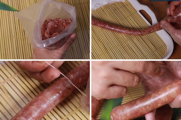 Dụng cụ đơn giản để dồn thịt làm lạp xưởng tại nhà
