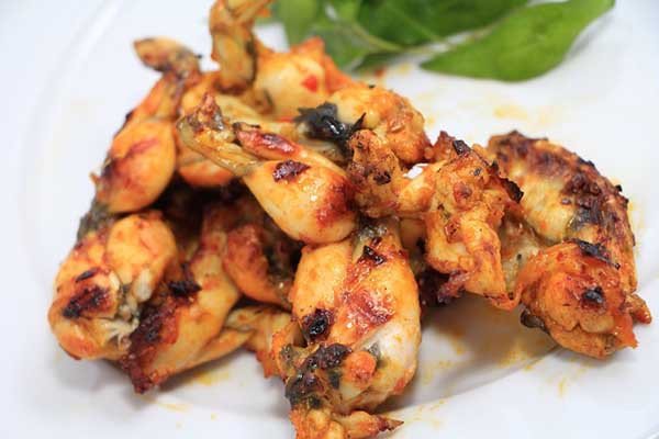 ếch nướng muối ớt thơm ngon