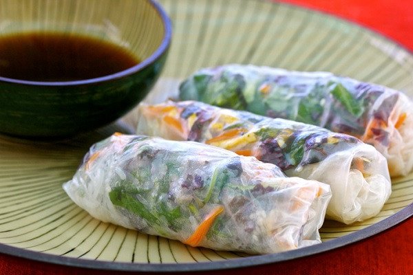 Gỏi cuốn chay thanh đạm, món ăn giải ngán cho ngày Tết