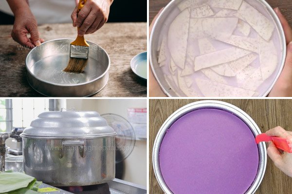 Hấp bánh khoai môn hấp