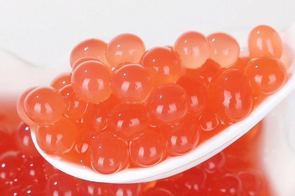 Hạt thủy tinh trong trà sữa nhiều vị