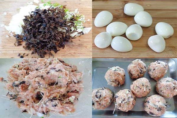 Hình ảnh làm nhân thịt bánh bao hấp dẫn
