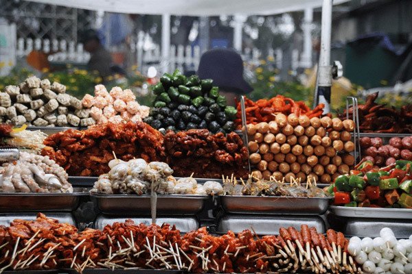 Hình ảnh món ăn vặt hấp dẫn thu hút khách hàng