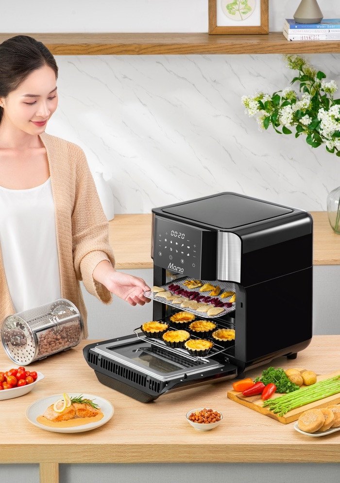 Hoa quả sấy bằng nồi chiên không dầu đa dạng màu sắc