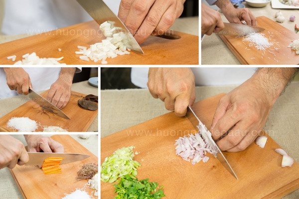 Hướng dẫn sơ chế rau củ tươi ngon làm nem cua bể