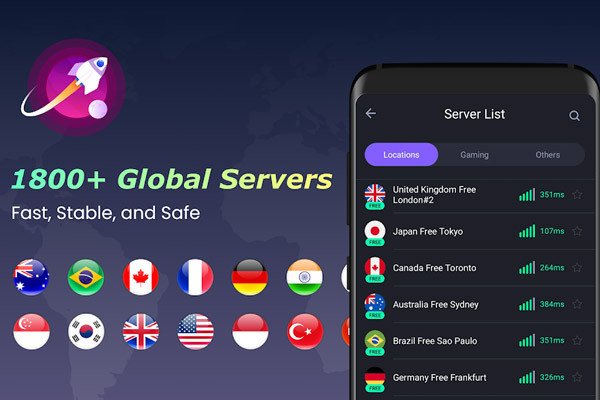 iTop VPN cho phép sử dụng ứng dụng và nền tảng trực tuyến xuyên quốc gia