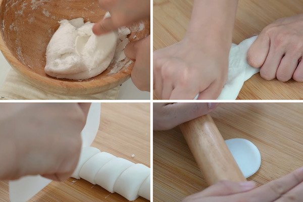 Kết hợp tinh bột mì và bột năng cho vỏ há cảo