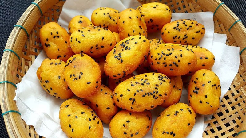 Khoai lang kén vàng ươm, giòn rụm