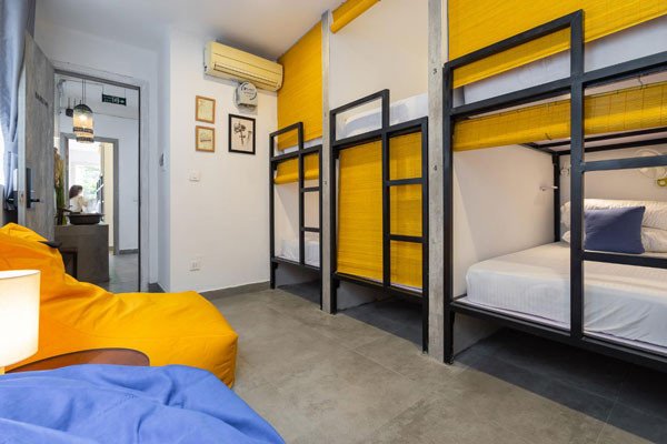 Không gian chung thiết kế sang trọng tại poshtel Backy ở Hà Nội