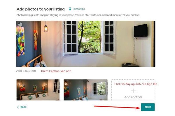 Không gian phòng cho thuê được chụp ảnh đẹp trên Airbnb