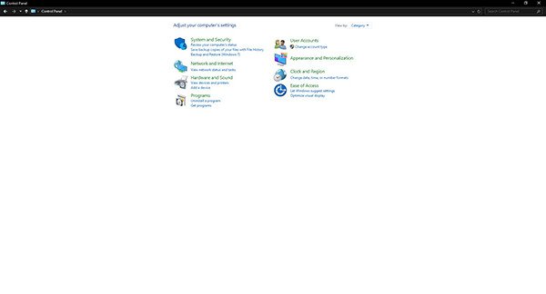 Kiểm tra NET Framework qua Control Panel