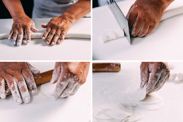 Kỹ thuật cán vỏ há cảo mỏng đều