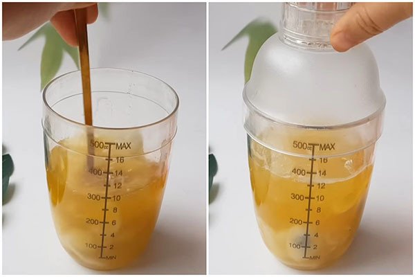 Kỹ thuật lắc giúp trà mãng cầu dậy vị