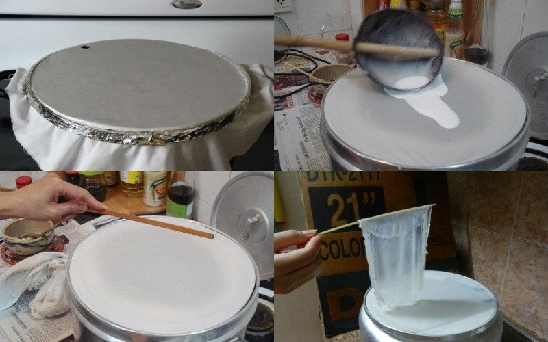 Kỹ thuật tráng bánh ướt mỏng đều tại nhà