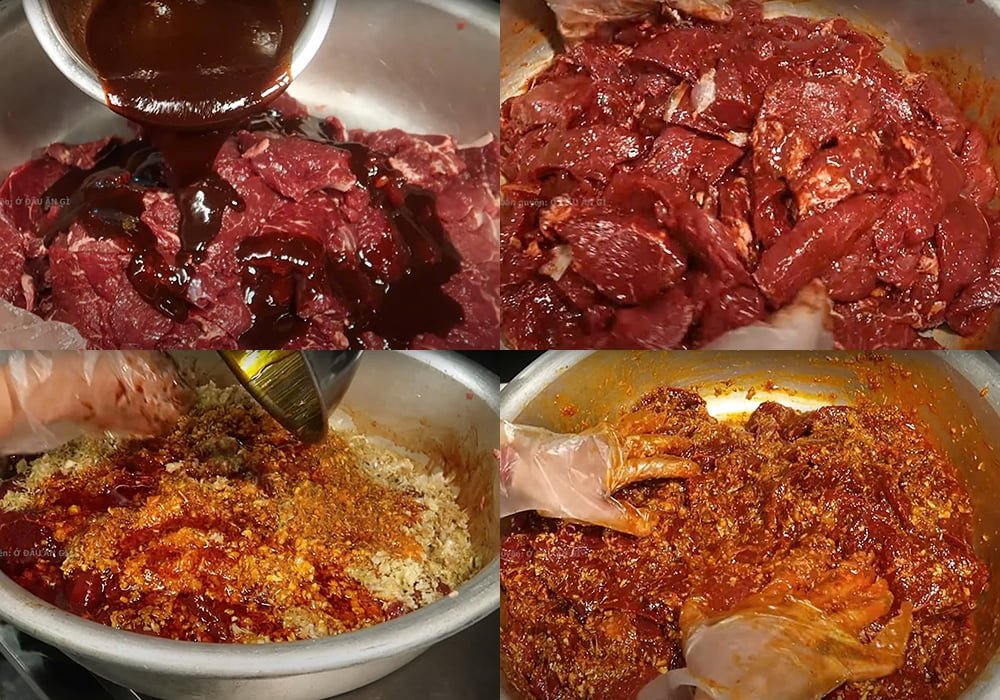 Kỹ thuật ướp thịt bò