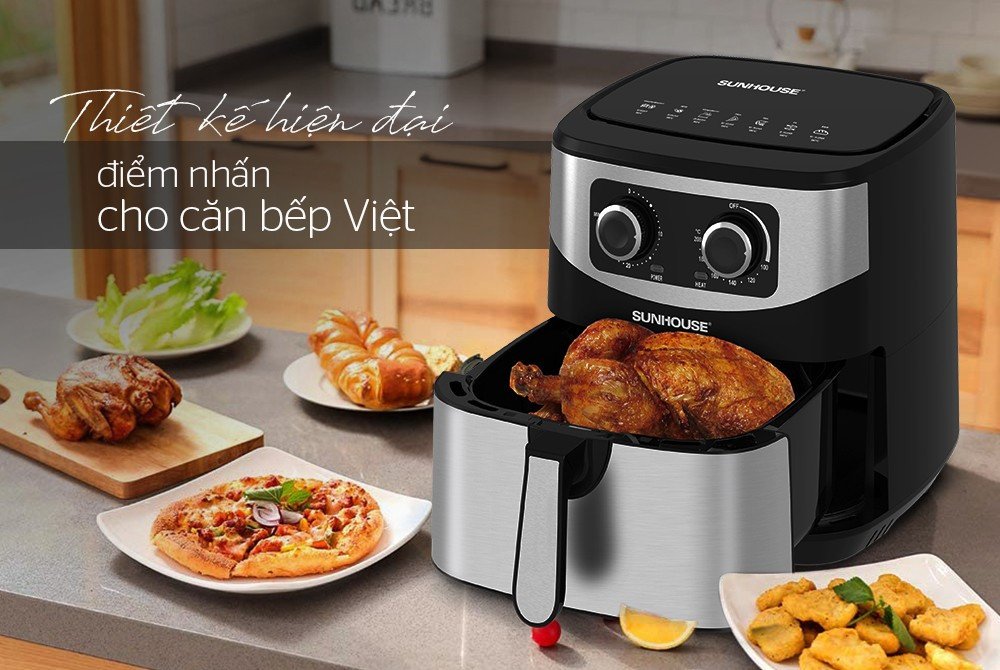 Lựa chọn nồi chiên không dầu cho gia đình hiện đại