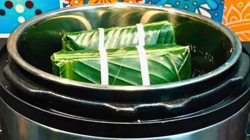 Luộc bánh chưng bằng nồi áp suất điện