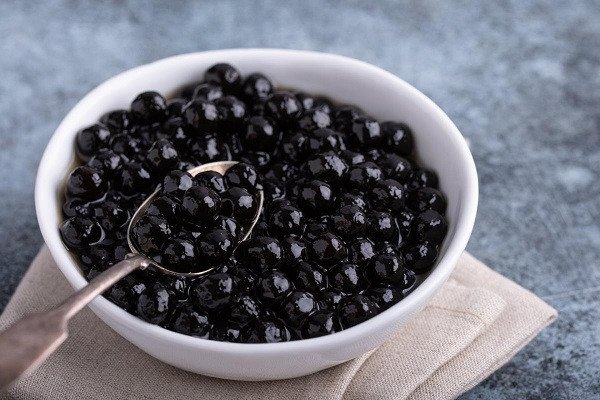 Luộc trân châu mềm dẻo cho milo dằm