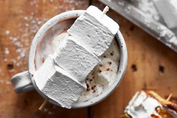 Marshmallow thơm ngon dễ làm ăn kèm với cacao