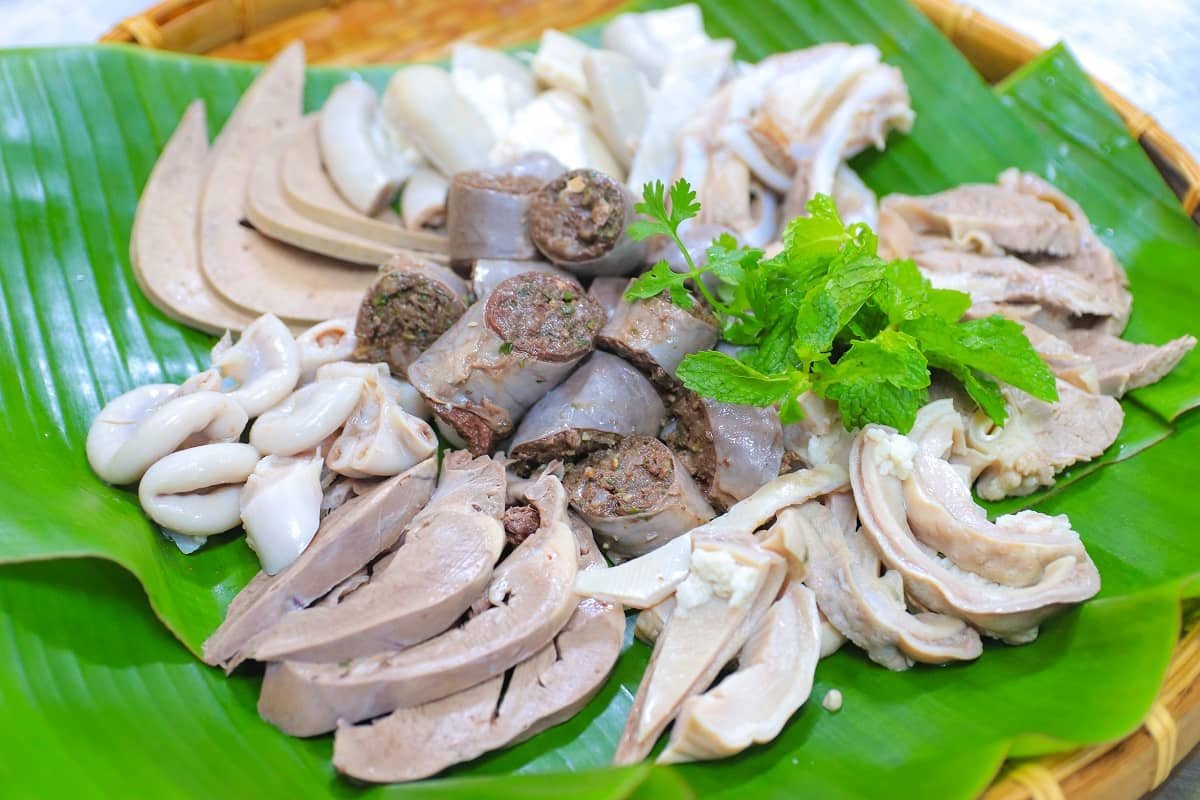 Mẹt cháo lòng thành phẩm của học viên
