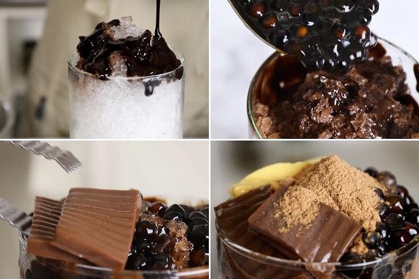 Milo dằm trân châu đường đen đầy hấp dẫn