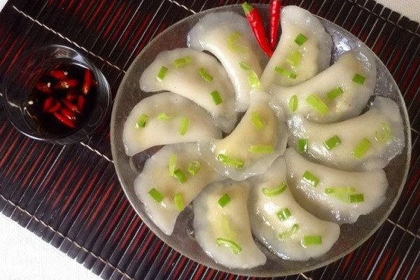 Món bánh bột lọc chay nhân đậu xanh thành phẩm hấp dẫn, chuẩn vị