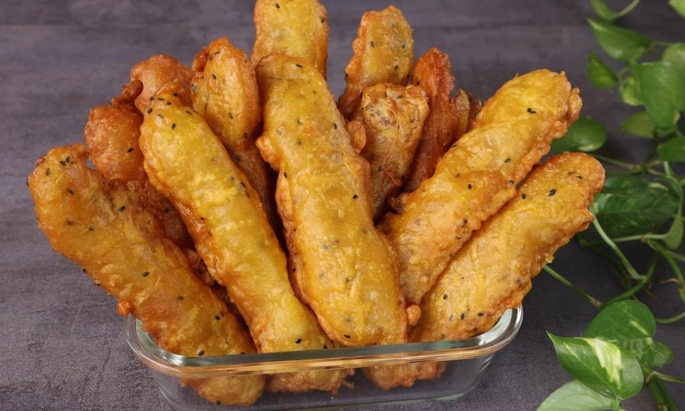 Món bánh chuối chiên vàng giòn hấp dẫn với bột bánh xèo đa năng
