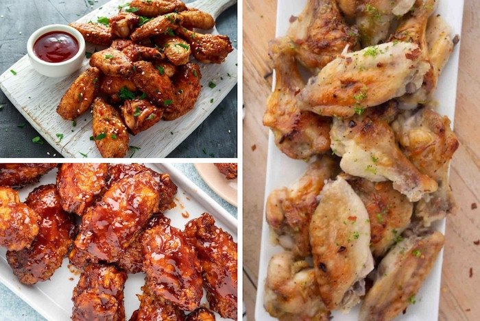 Món cánh gà nướng nồi chiên không dầu vàng ươm, hấp dẫn