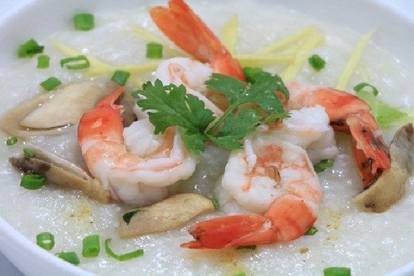 Món cháo tôm nấm rơm thơm ngon bổ dưỡng