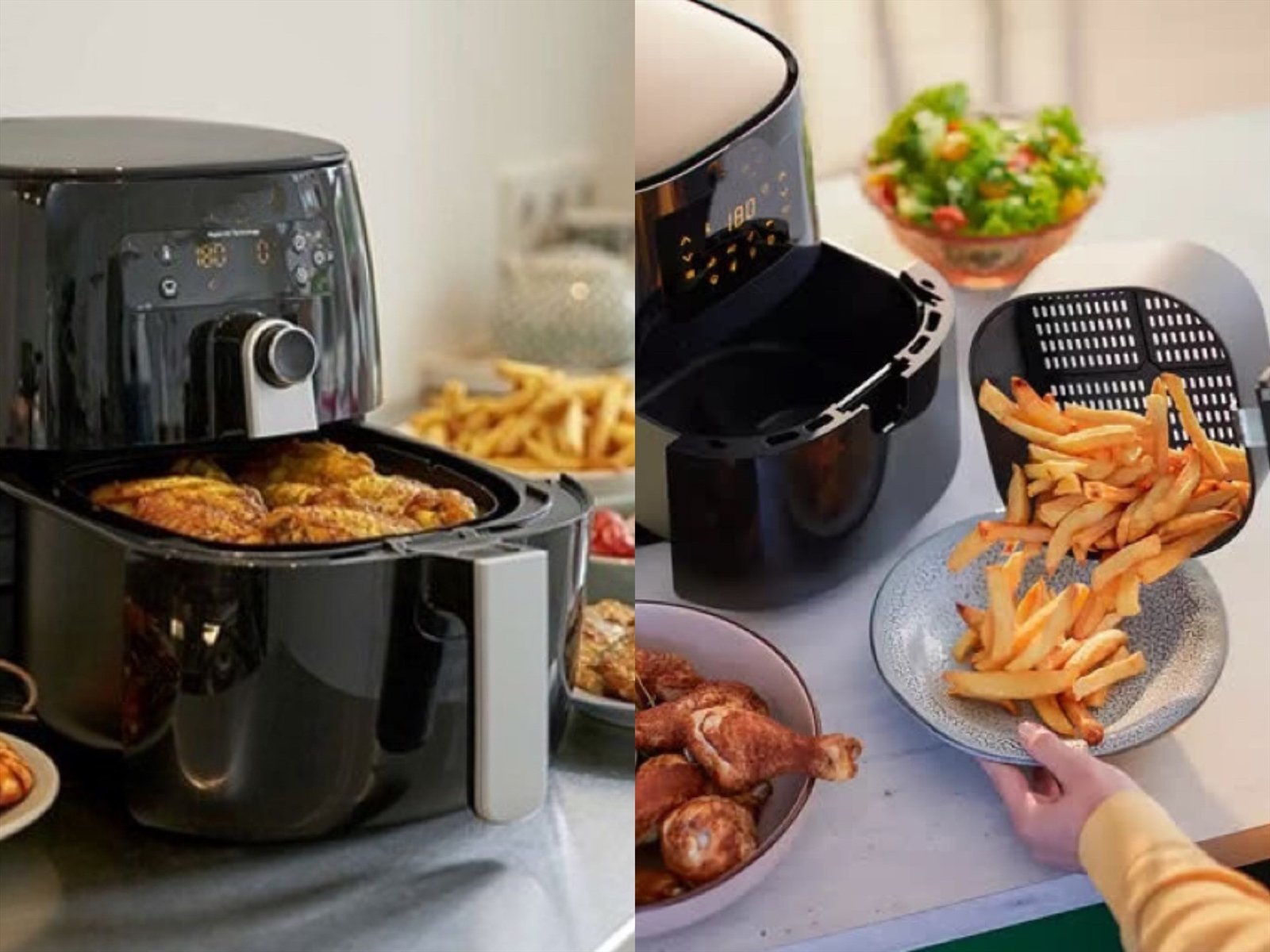 Món chiên hấp dẫn làm từ bột chiên giòn và nồi chiên không dầu, giữ trọn hương vị