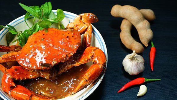 Món cua rang me thơm ngon hấp dẫn