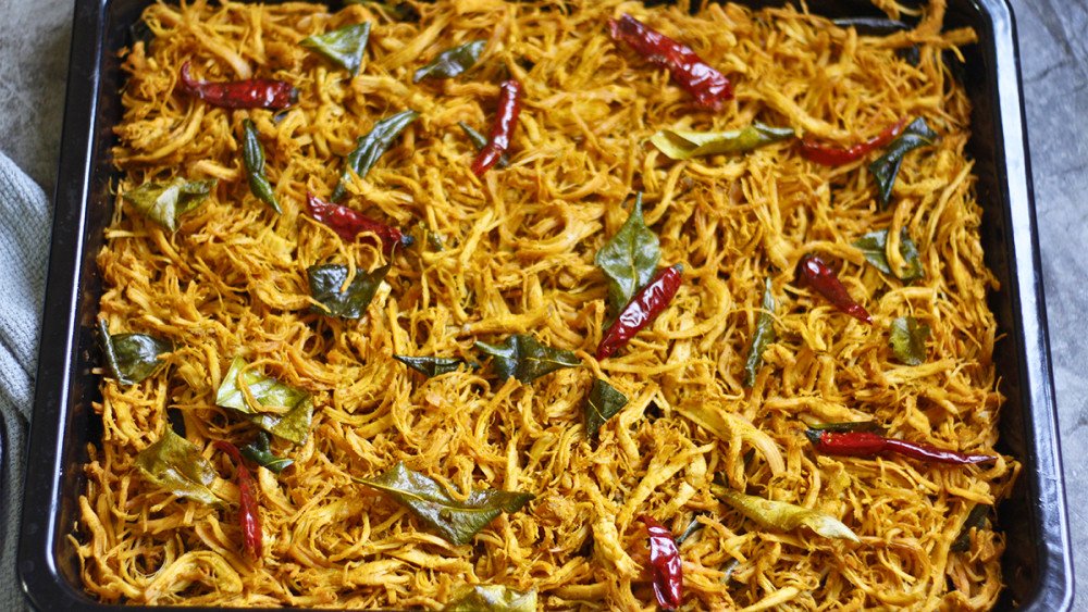 Món khô gà lá chanh thành phẩm thơm ngon