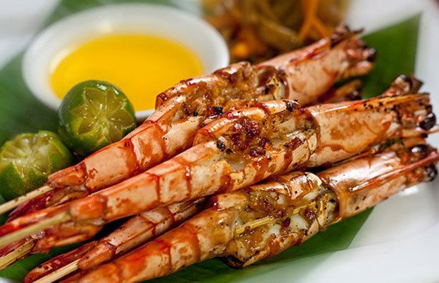 Món tôm nướng muối ớt thơm ngon, hấp dẫn sau khi hoàn thành