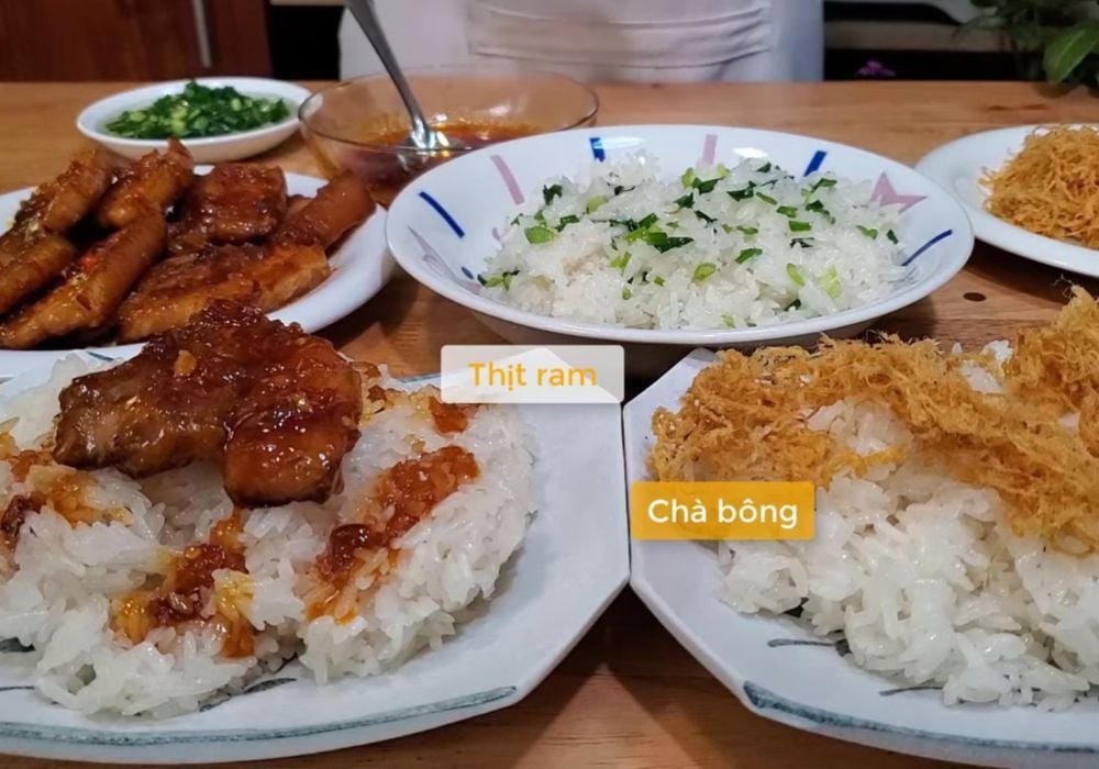 Món xôi thơm ngon sau khi chế biến xong