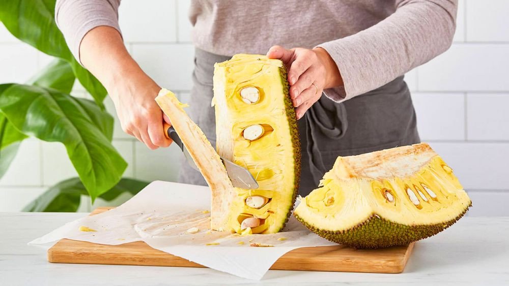 Mít Sấy Bằng Nồi Chiên Không Dầu Thơm Giòn Chuẩn Vị Múi mít tươi đã tách hạt sẵn sàng cho việc sấy