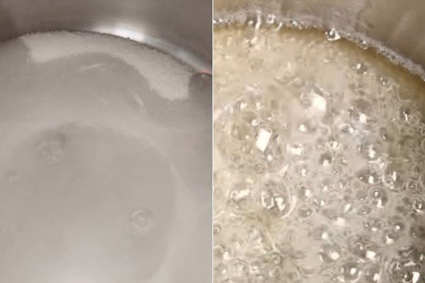Nấu nước đường đạt chuẩn cho món kẹo hồ lô giòn tan
