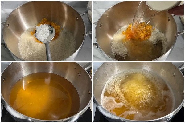 Nấu nước mắm đường cho món xoài ngâm