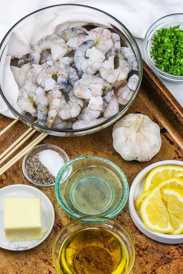 Nguyên liệu chính cho món tôm nướng phô mai bằng nồi chiên không dầu
