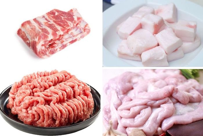 Dồi Sụn Nướng Nồi Chiên Không Dầu Giòn Ngon Chuẩn Vị Nguyên liệu chính làm dồi sụn nướng bằng nồi chiên không dầu