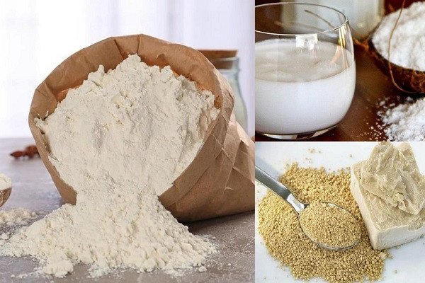 Nguyên liệu chính làm vỏ bánh mì ngọt nhân dừa