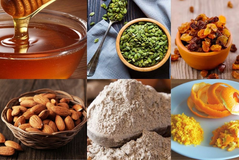 Nguyên liệu chuẩn bị làm bánh biscotti bổ dưỡng