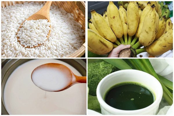 Nguyên liệu chuẩn bị làm món bánh tét chuối thơm ngon truyền thống