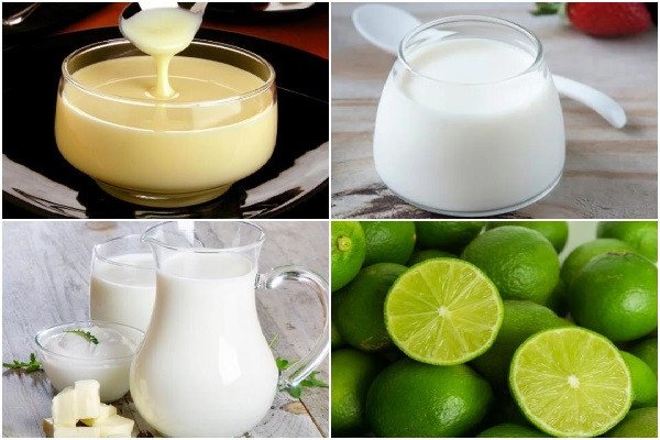 Nguyên liệu chuẩn bị làm sữa chua đánh đá