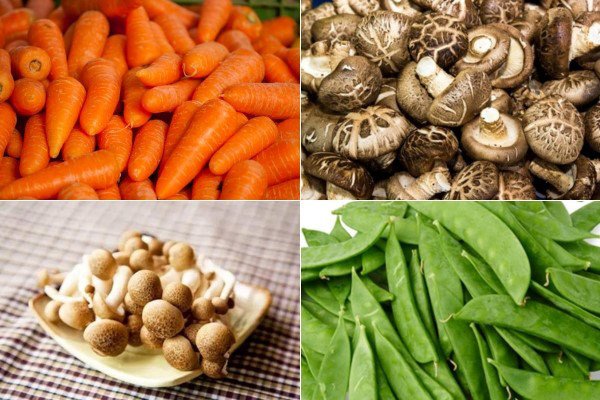 Nguyên liệu đầy đủ cho món canh nấm hạt sen chay bổ dưỡng